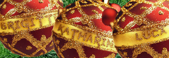 Boules de Noël personnalisées