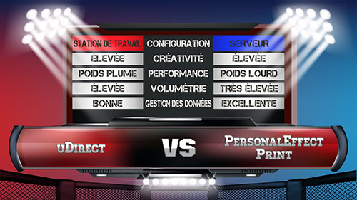 Match de boxe - c'est le plus fort qui gagnera