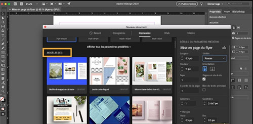 Un document mis en page dans Adobe InDesign