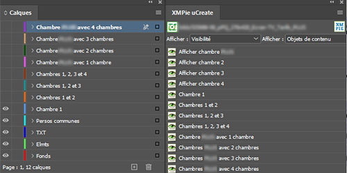La méthode "grand-mère" avec de nombreux calques InDesign