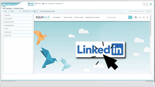 LinkedIn dans XMPie StoreFlow