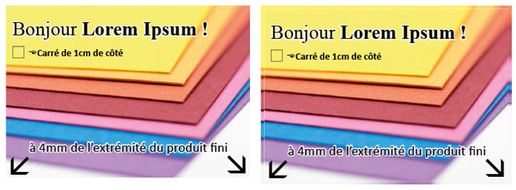 Ajout de débord avec une réplication de pixels de 3mm