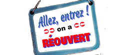 Pannonceau de réouverture de magasin