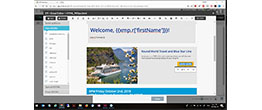 Editeur d'emails en ligne de XMPie Circle