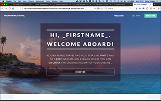 Page Internet statique (avant personnalisation)