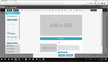 Personnalisation d'un email depuis l'éditeur d'emails intégré à XMPie Circle