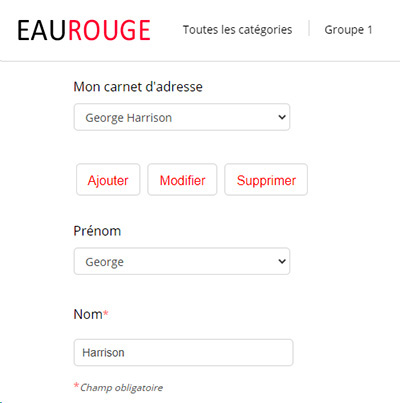 Carnet de personnalisation